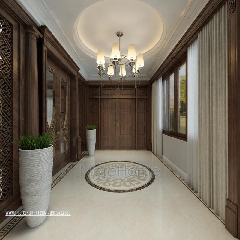 của bạn Mẫu cửa gỗ tự nhiên óc chó nhập khẩu hiện đại sẽ mang đến sự sang trọng và đẳng cấp cho nhà biệt thự của bạn.